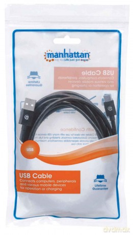 MANHATTAN USB 2.0 Typ C-Kabel C-Stecker/