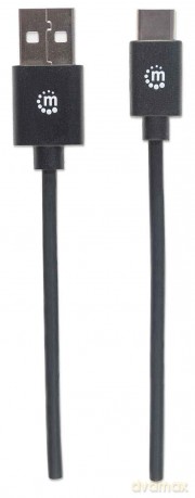 MANHATTAN USB 2.0 Typ C-Kabel C-SteckerA