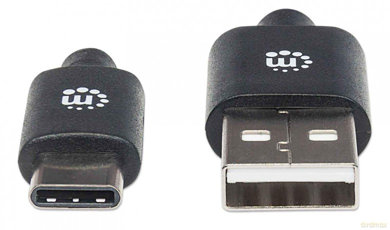 MANHATTAN USB 2.0 Typ C-Kabel C-SteckerA