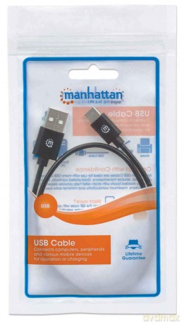 MANHATTAN USB 2.0 Typ C-Kabel C-SteckerA