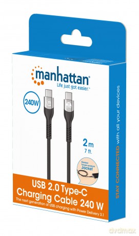 MANHATTAN USB2.0 USB-C Kabel SteckerStec