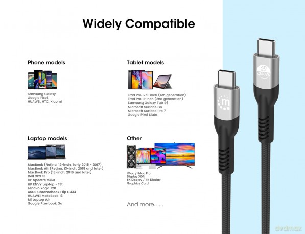MANHATTAN USB4 USB-C Stecker/Stecker Kab