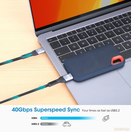 MANHATTAN USB4 USB-C StSt Ladekabel 240W