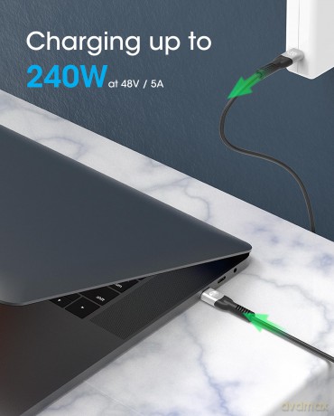 MANHATTAN USB4 USB-C StSt Ladekabel 240W