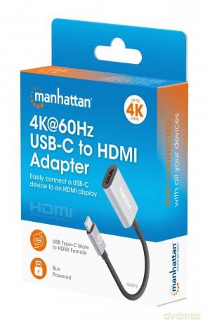 MANHATTAN USB-C auf HDMI-Adapter 4K 60Hz