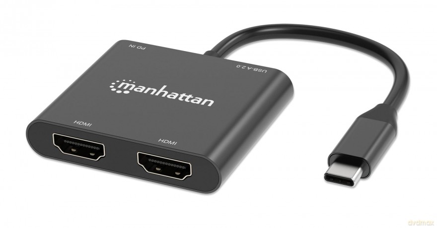 MANHATTAN USB-C PD auf Dual-HDMI-Monitor