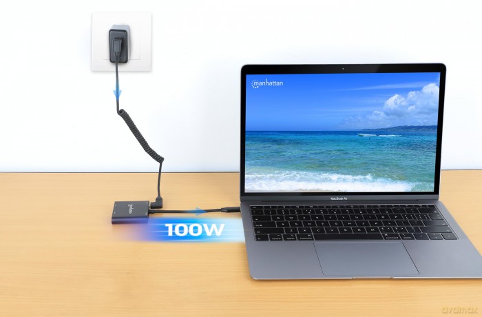 MANHATTAN USB-C PD auf Dual-HDMI-Monitor