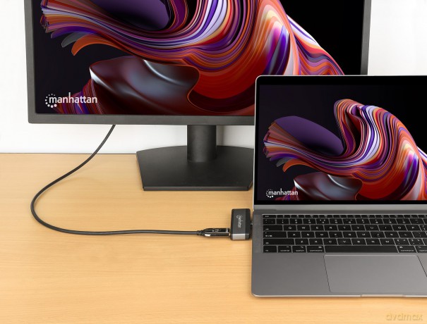 MANHATTAN USB-C PD auf HDMI 4-in-1 Mobil