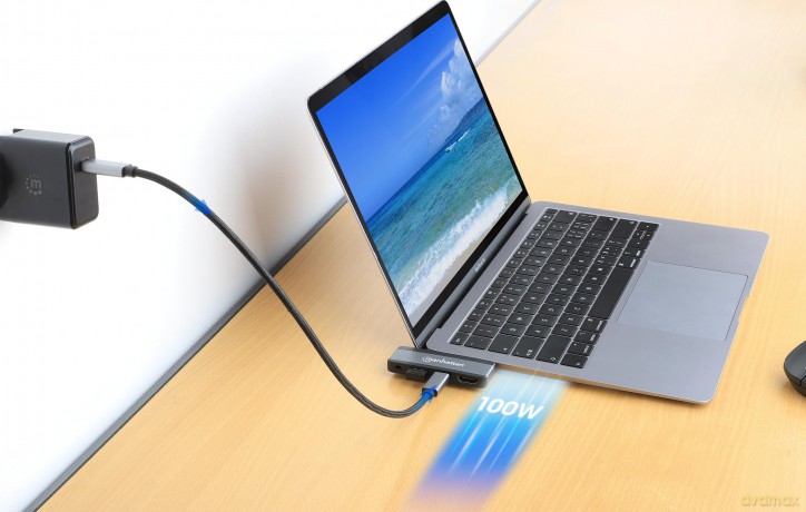 MANHATTAN USB-C PD auf HDMI 4-in-1 Mobil