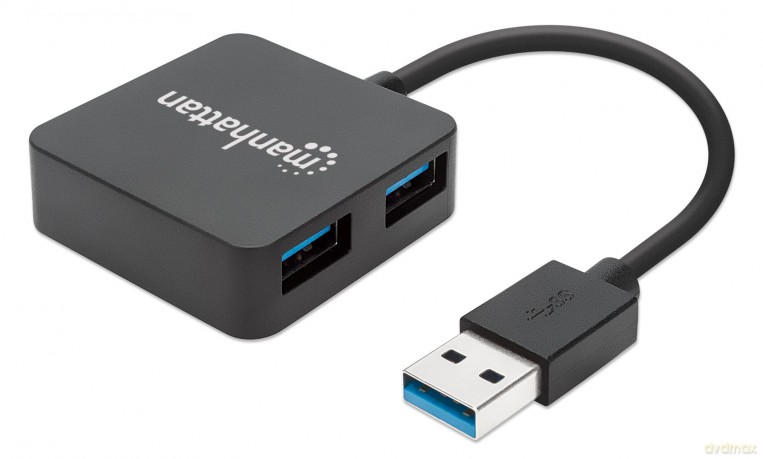 MANHATTAN USB-HUB 4-Port USB 3.0 schwar