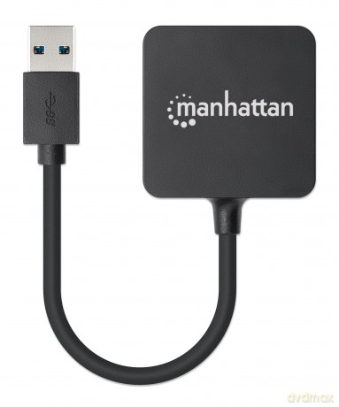 MANHATTAN USB-HUB 4-Port USB 3.0 schwar