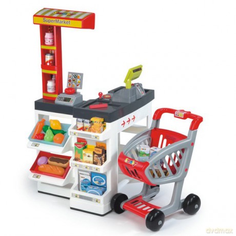 SMOBY Supermarket Czerwony
