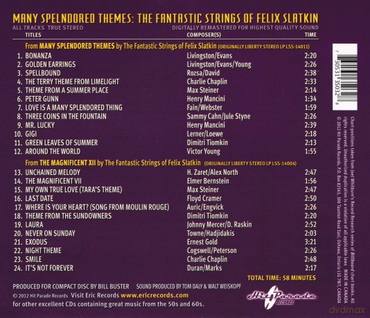 Slatkin,Felix: Many Splendored Themes [CD]
