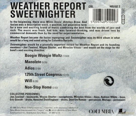 Weather Report: Sweetnighter [CD]
