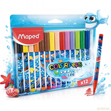 Maped: maped Ocean Life Filzstifte farbsortiert