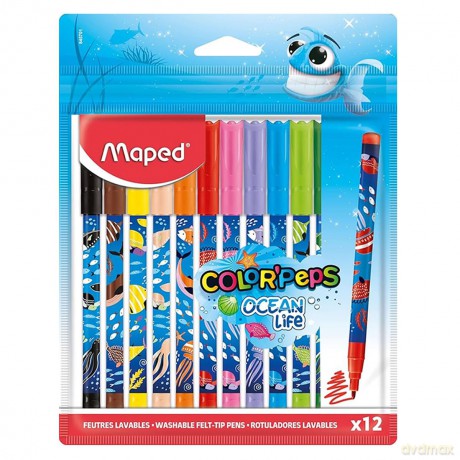 Maped: maped Ocean Life Filzstifte farbsortiert