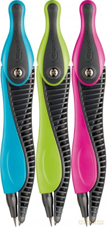 Maped: maped Zirkel KID´Z pink, grźn, blau, 1 S