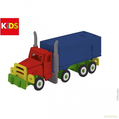 Marabu KiDS Lastwagen 3D-Puzzle, 38 (bem