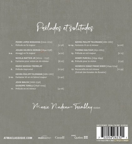 Marie Nadeau-Tremblay-Preludes Et Solitudes: Marie Nadeau-Tremblay-Preludes Et Solitudes [CD]