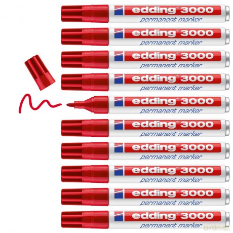 Marker Edding 3000 rot 10St