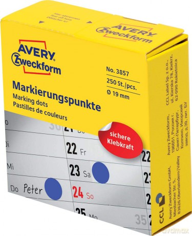 Markierungspunkte blau