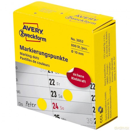 Markierungspunkte gelb