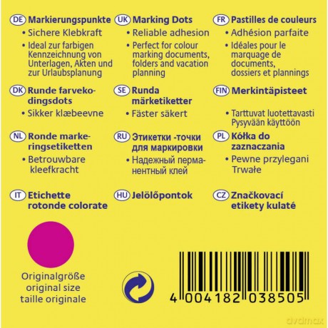 Markierungspunkte magenta