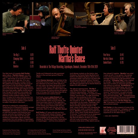 Rolf Thofte Quintet: Marthas Dance [CD]