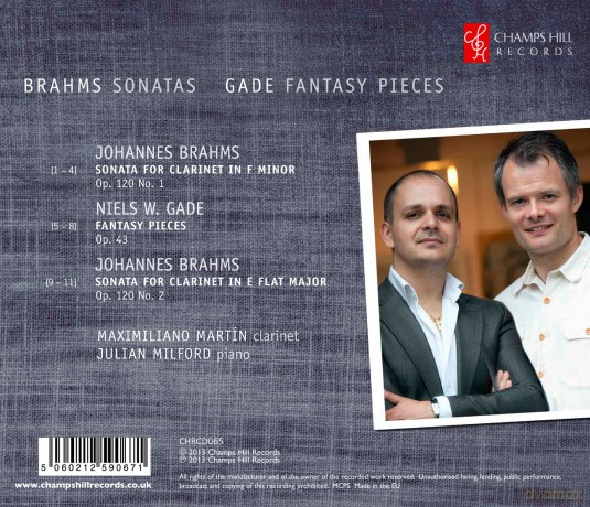 Martin: Martin/Milford-Brahms:Sonatas [CD]