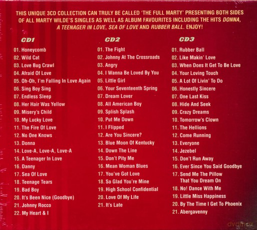 Marty Wilde - The Full Marty: Marty Wilde - The Full Marty [3CD]