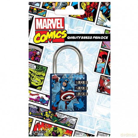 Cadenas: MARVEL - Brass Padlock - Captain America