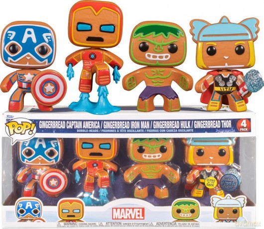 MARVEL - Holiday Gingerbread - 4 Pack Fu