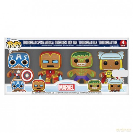 MARVEL - Holiday Gingerbread - 4 Pack Fu
