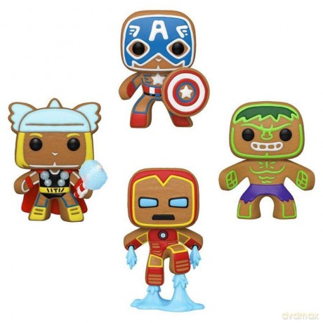 MARVEL - Holiday Gingerbread - 4 Pack Fu