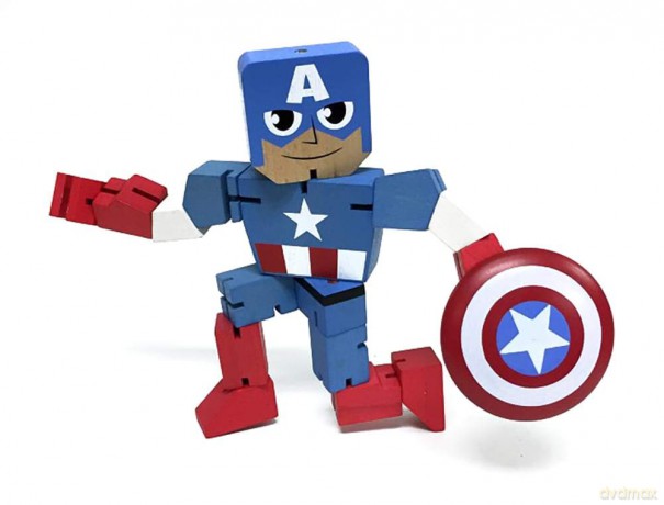 MARVEL - Wooden Figure - Captain America