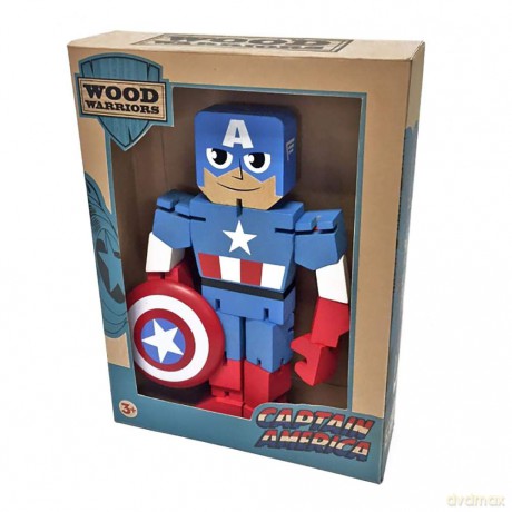 MARVEL - Wooden Figure - Captain America