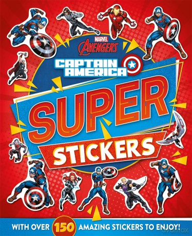 Marvel Avengers Captain America Super Stickers [KSIĄŻKA]