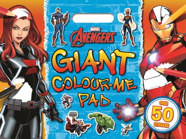 Marvel Avengers Giant Colour Me Pad [KSIĄŻKA]
