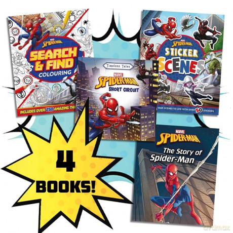 Marvel Spiderman 4 Book Pack [KSIĄŻKA]