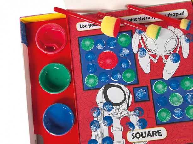 Marvel Spidey and his Amazing Friends Sponge Art Book Paint Set [KSIĄŻKA]