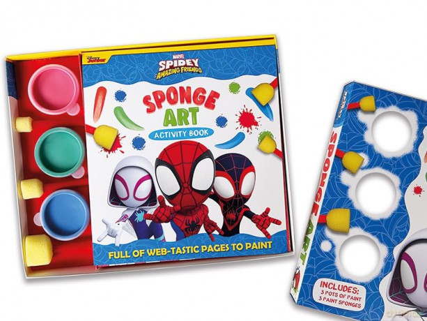 Marvel Spidey and his Amazing Friends Sponge Art Book Paint Set [KSIĄŻKA]