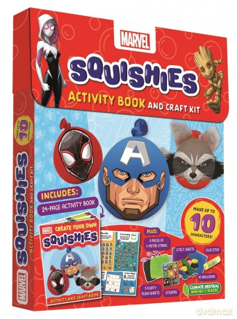 Marvel Squishies Activity Book and Craft Kit [KSIĄŻKA]