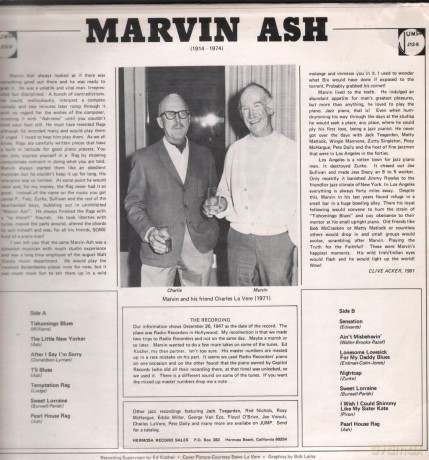 Ash,Marvin: Marvin Ash [Winyl]