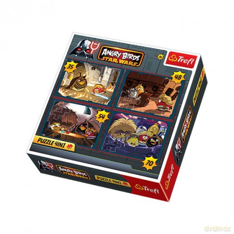 TREFL 4w1 Angry Birds Star Wars [PUZZLE]