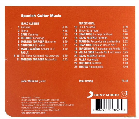 John Williams: Spanish Guitar Music [CD]