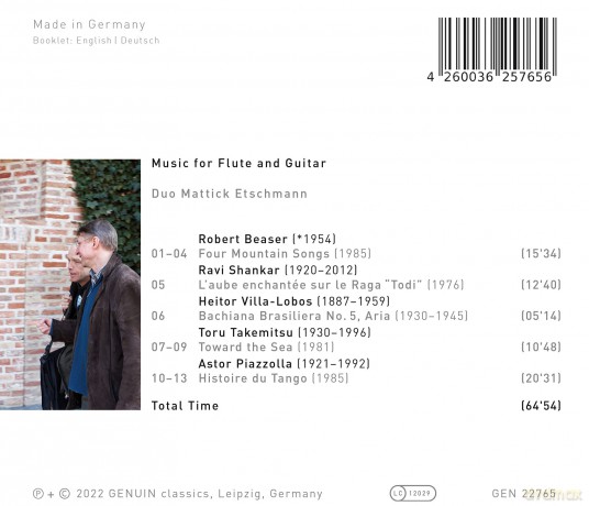 Mattick: Mattick/Etschmann-Music For Flute And Guitar [CD]