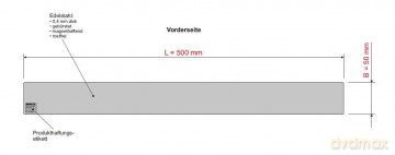 Maul Ferroleiste Edelst.50cm