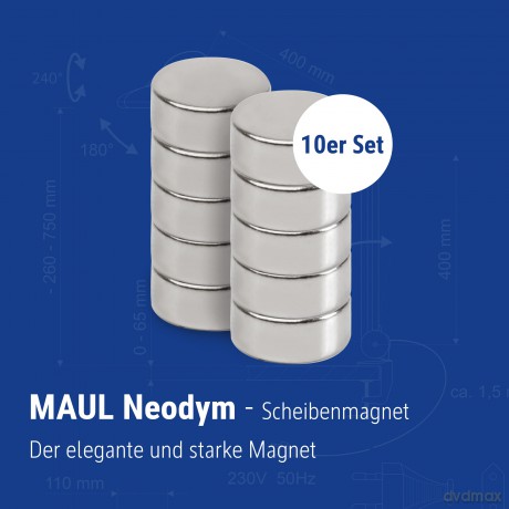 MAUL Funkwanduhr MAULstep silber 35,0 cm