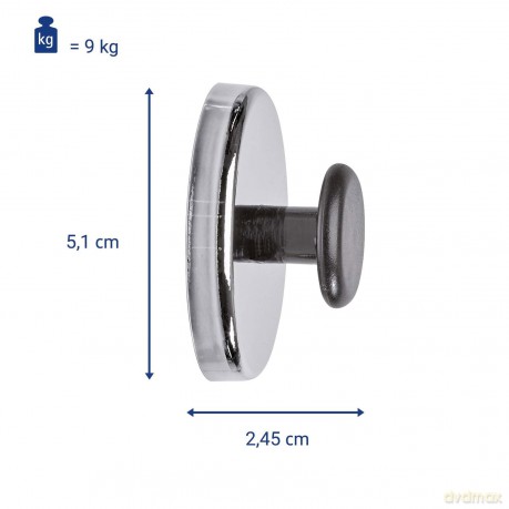 MAUL Kegelmagnete schwarz 5,1 x 2,4 cm