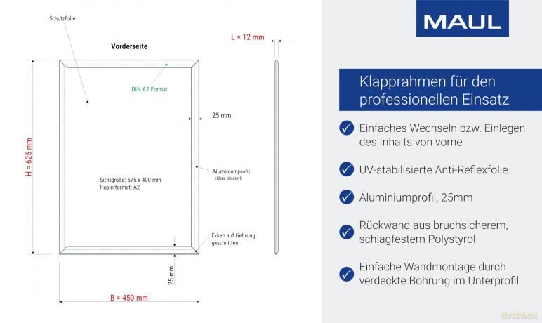MAUL Klapprahmen A2
